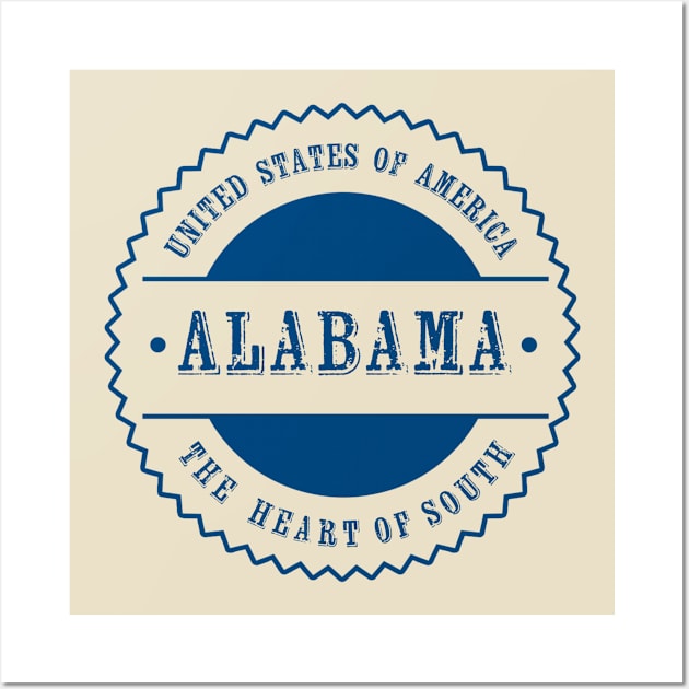 Alabama State T-shirt for patriots Wall Art by Athenum